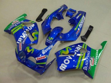 Blue Green White MoviStar Red Castrol 1988-1989 Honda CBR250RR MC19 Motorcycle Fairings