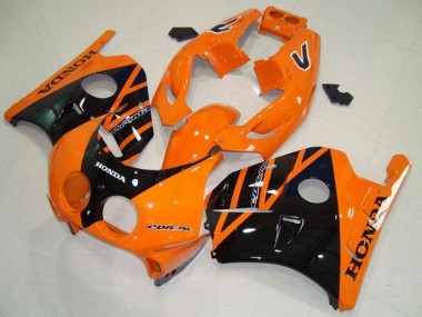 Orange Glossy Black 1990-1998 Honda CBR250RR MC22 Motorcycle Fairings