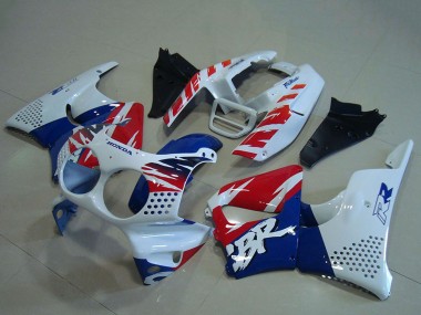 White Red Blue 1992-1993 Honda CBR900RR 893 Motorcycle Fairings