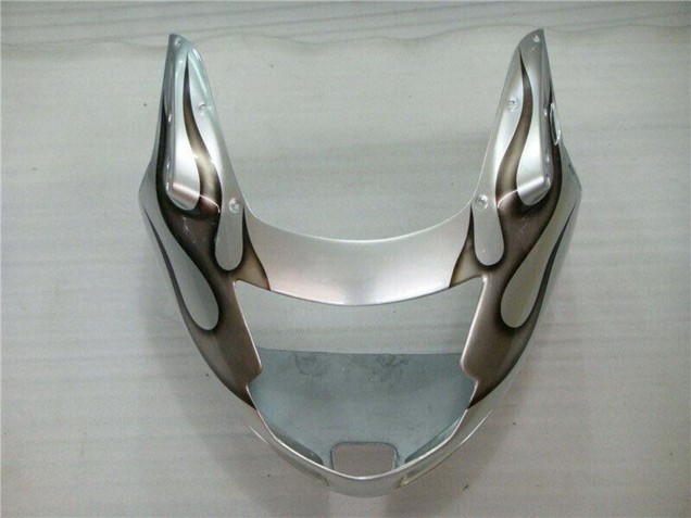 Silver Black Flame 1996-2007 Honda CBR1100XX Blackbird Motorcycle Fairing