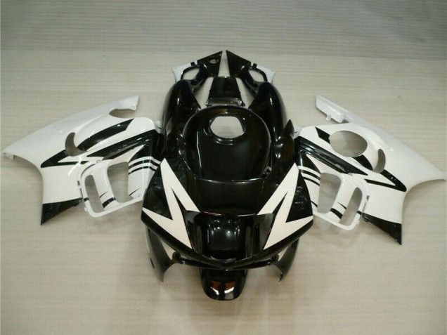 White Glossy Black 1995-1996 Honda CBR600 F3 Motorcycle Fairings