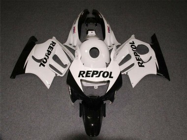 White Glossy Black Repsol 1997-1998 Honda CBR600 F3 Motorcycle Fairings