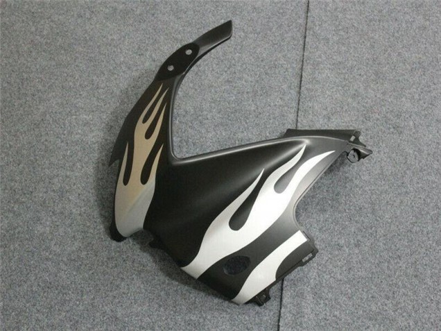 White Matte Black Flame 1995-1996 Honda CBR600 F3 Motorcycle Fairings