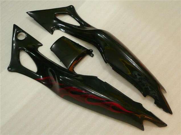 Glossy Black Red Flame 1995-1996 Honda CBR600 F3 Motorcycle Fairings
