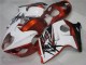 White Orange Black 1996-2007 Suzuki GSXR 1300 Hayabusa Motorcycle Fairings