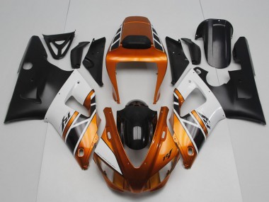 Orange Gold Grey White Black 1998-1999 Yamaha YZF R1 Motorcycle Fairings