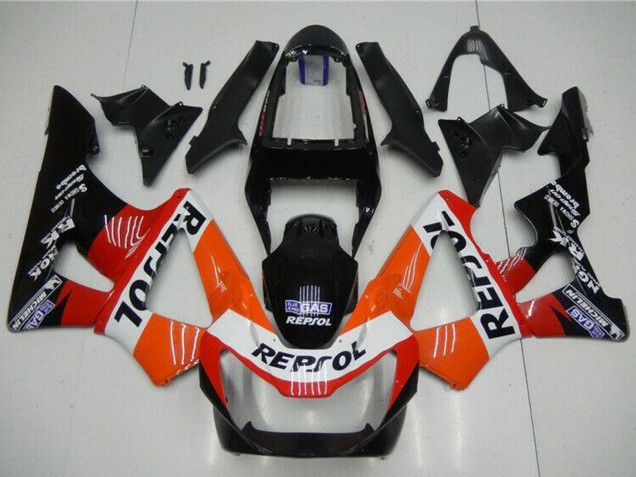 Orange White Red Glossy Black Repsol 2000-2001 Honda CBR900RR 929RR Motorcycle Fairings