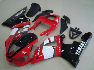Red White Glossy Black 2000-2001 Yamaha YZF R1 Motorcycle Fairings