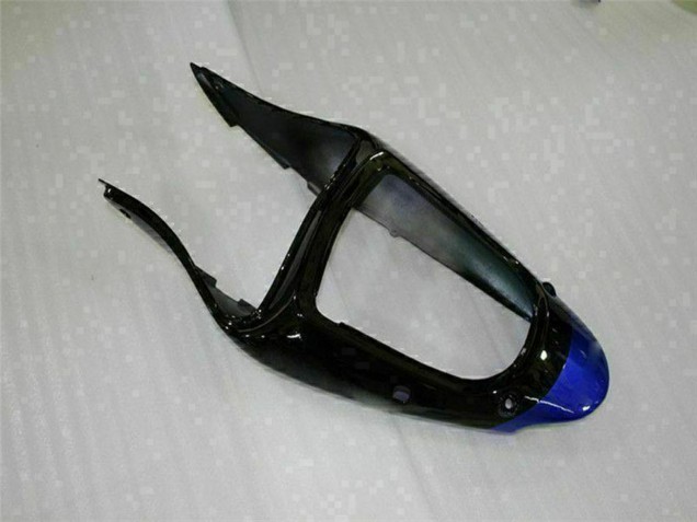 Blue Glossy Black Elf Bridgestone 2000-2002 Kawasaki ZX6R Motorcycle Fairings