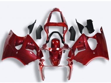 Red 2000-2002 Kawasaki ZX6R Motorcycle Fairings