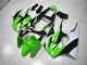 Green White Black 2000-2002 Kawasaki ZX6R Motorcycle Fairing Kits