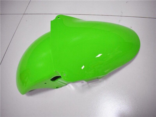 Green White Black 2000-2002 Kawasaki ZX6R Motorcycle Fairing Kits