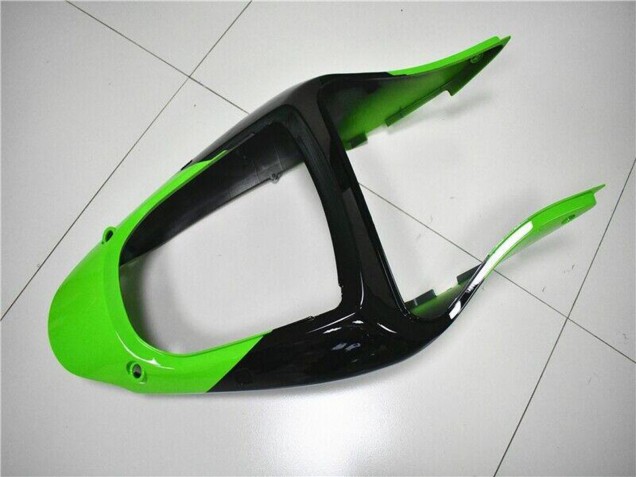 Green White Black 2000-2002 Kawasaki ZX6R Motorcycle Fairing Kits