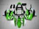 Green White Black 2000-2002 Kawasaki ZX6R Motorcycle Fairing Kits