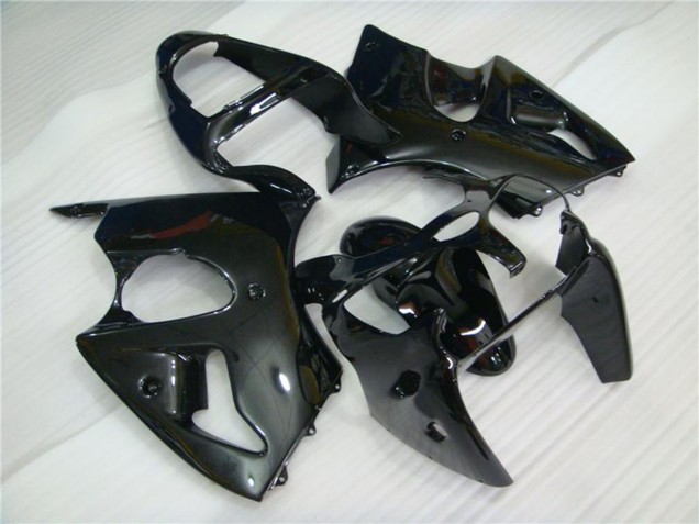 Glossy Black 2000-2002 Kawasaki ZX6R Motorcycle Fairings
