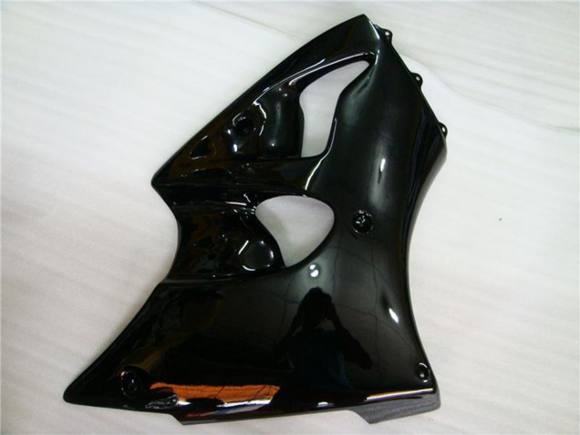 Glossy Black 2000-2002 Kawasaki ZX6R Motorcycle Fairings