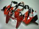 White Red Glossy Black 2000-2002 Kawasaki ZX6R Motorcycle Fairings