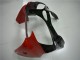 White Red Glossy Black 2000-2002 Kawasaki ZX6R Motorcycle Fairings