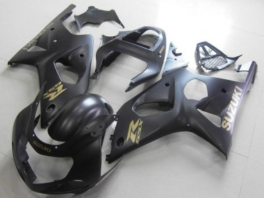 Matte Black Gold Decal 2000-2002 Suzuki GSXR 1000 Motorcycle Fairings