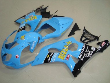 Light Blue Yellow Black Rizla 2000-2002 Suzuki GSXR 1000 Motorcycle Fairings