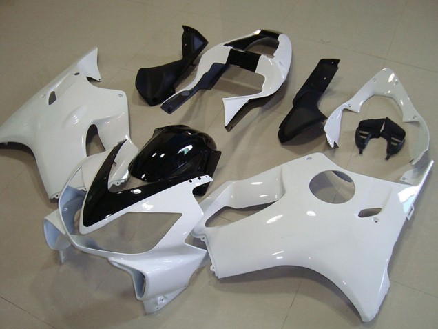 White Glossy Black 2001-2003 Honda CBR600 F4i Motorcycle Fairing