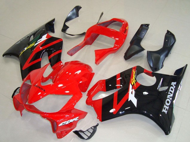 Red Glossy Black 2001-2003 Honda CBR600 F4i Motorcycle Fairing