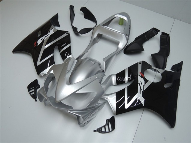 Silver Glossy Black 2001-2003 Honda CBR600 F4i Motorcycle Fairing