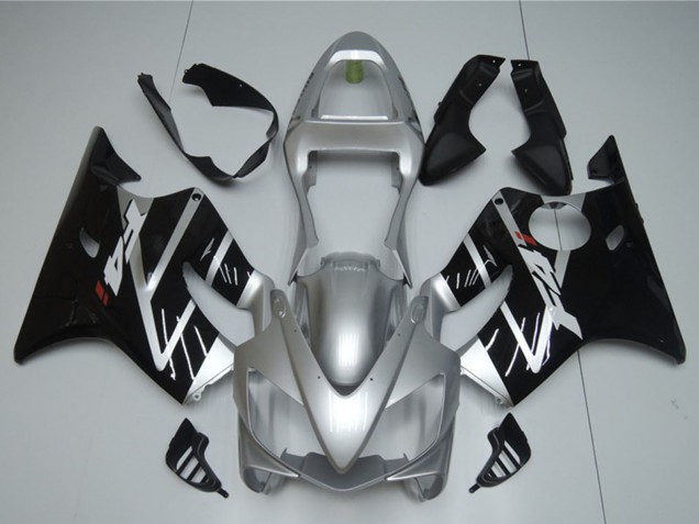 Silver Glossy Black 2001-2003 Honda CBR600 F4i Motorcycle Fairing