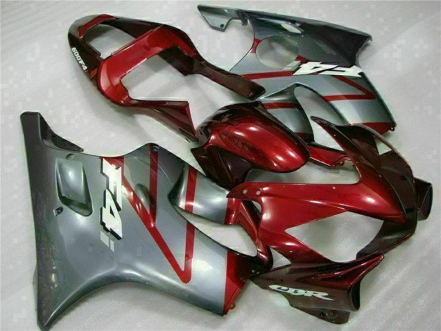 Silver Red 2001-2003 Honda CBR600 F4i Motorcycle Fairing Kits