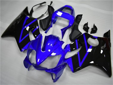 Blue Glossy Black 2001-2003 Honda CBR600 F4i Motorcycle Fairing