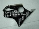 Glossy Black Silver SevenStars 2001-2003 Honda CBR600 F4i Motorcycle Fairings