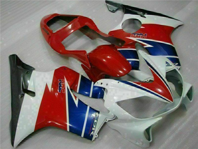 White Red Blue Black 2001-2003 Honda CBR600 F4i Motorcycle Fairing