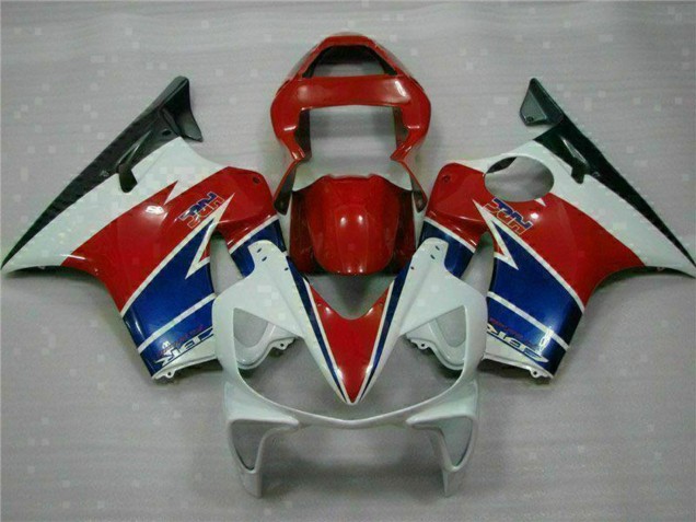 White Red Blue Black 2001-2003 Honda CBR600 F4i Motorcycle Fairing