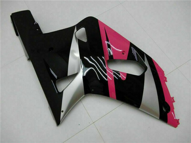 Pink Silver Glossy Black 2001-2003 Suzuki GSXR 600/750 Motorcycle Fairings