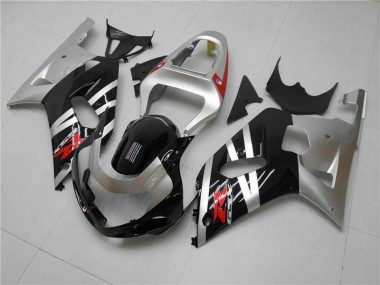 Silver Glossy Black Red 2001-2003 Suzuki GSXR 600/750 Motorcycle Fairings
