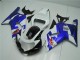 White Blue Black 2001-2003 Suzuki GSXR 600/750 Motorcycle Fairings