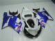 White Blue Black 2001-2003 Suzuki GSXR 600/750 Motorcycle Fairings