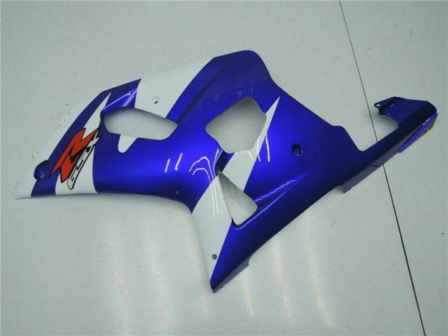 White Blue Black 2001-2003 Suzuki GSXR 600/750 Motorcycle Fairings