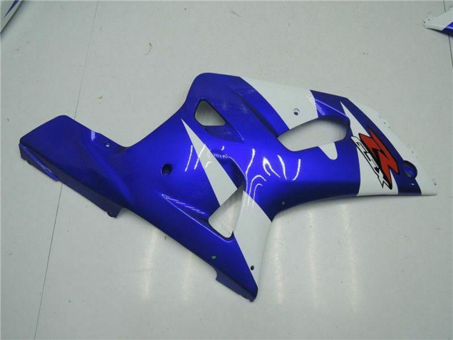 White Blue Black 2001-2003 Suzuki GSXR 600/750 Motorcycle Fairings