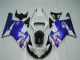 White Blue Black 2001-2003 Suzuki GSXR 600/750 Motorcycle Fairings