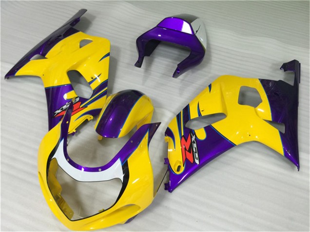 Yellow Purple 2001-2003 Suzuki GSXR 600/750 Motorcycle Fairings