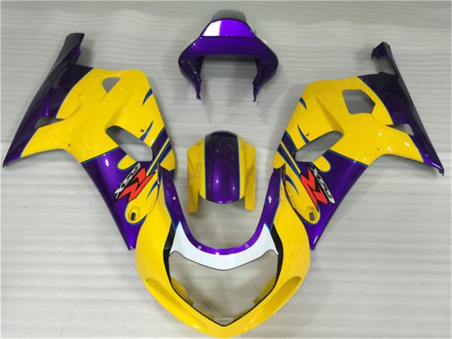 Yellow Purple 2001-2003 Suzuki GSXR 600/750 Motorcycle Fairings