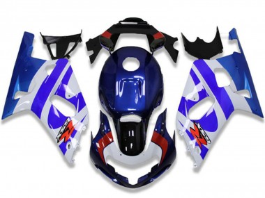 White Blue Red Black 2001-2003 Suzuki GSXR 600/750 Motorcycle Fairings