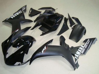 Glossy Black Matte Black White Decals 2002-2003 Yamaha YZF R1 Motorcycle Fairings