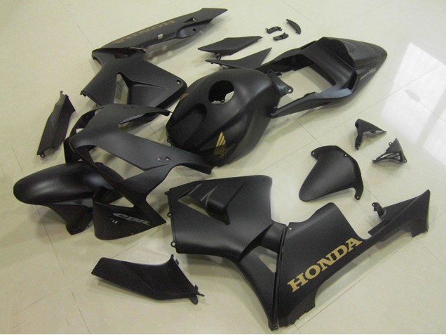 Matte Black Gold Decal 2003-2004 Honda CBR600RR Motorcycle Fairings