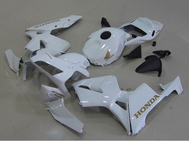 White Gold Decals 2003-2004 Honda CBR600RR Motorcycle Fairings