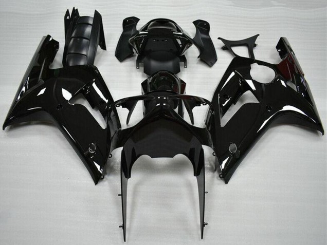 Glossy Black 2003-2004 Kawasaki ZX6R Motorcycle Fairing