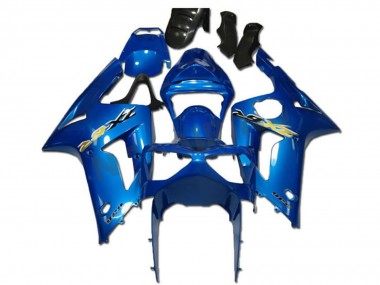 Green White Black Silkolene 2003-2004 Kawasaki ZX6R Motorcycle Fairings