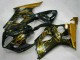 Glossy Black Gold Flame 2003-2004 Suzuki GSXR 1000 Motorcycle Fairings
