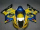 Yellow Blue White Red Corona Motul 2003-2004 Suzuki GSXR 1000 Motorcycle Fairings
